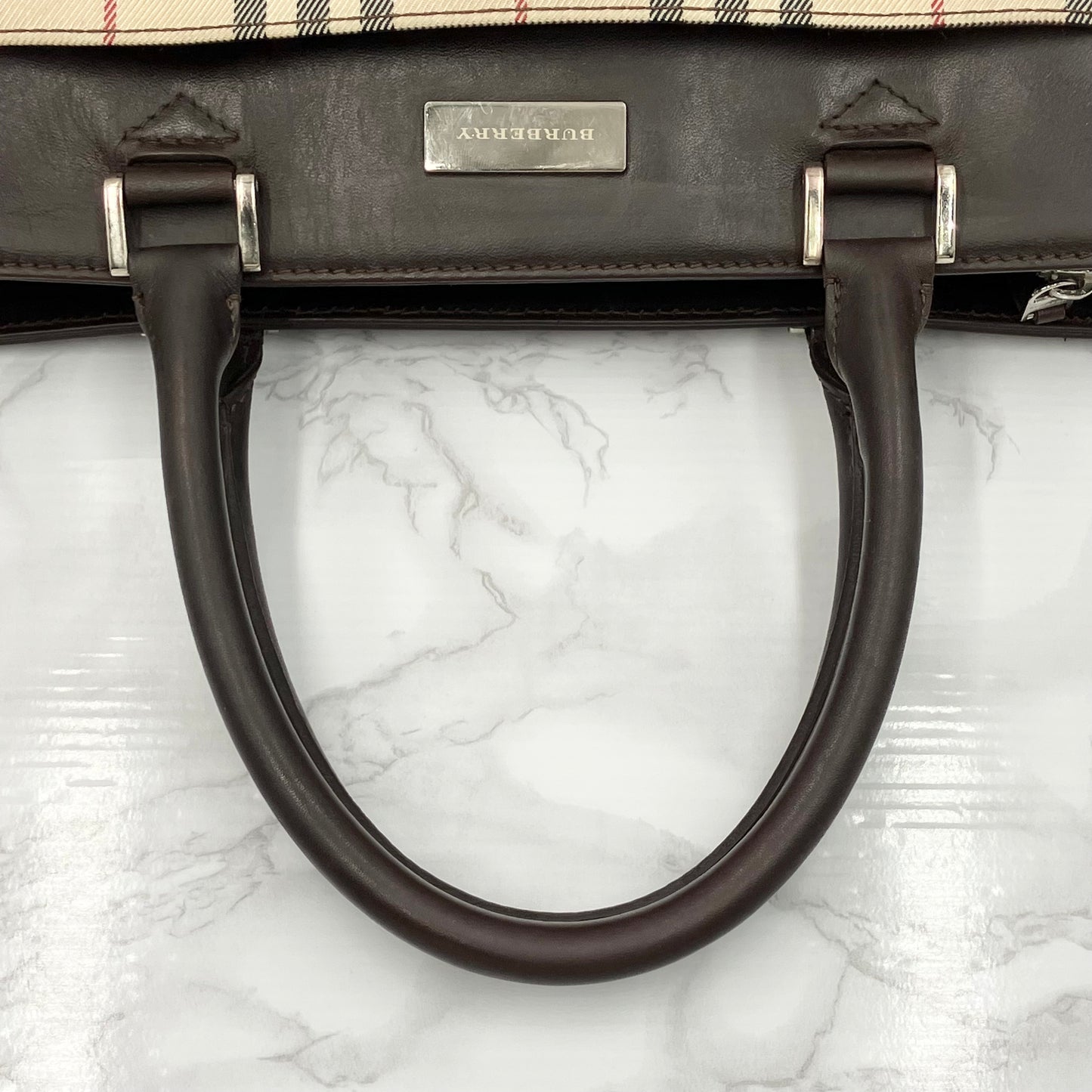 BURBERRY Nova Check Tote Bag