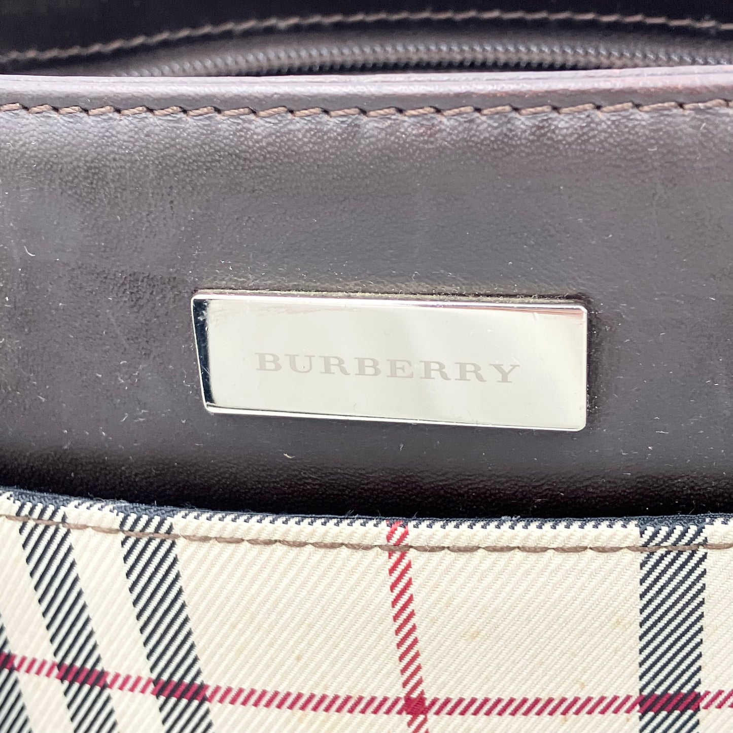 BURBERRY Nova Check Tote Bag