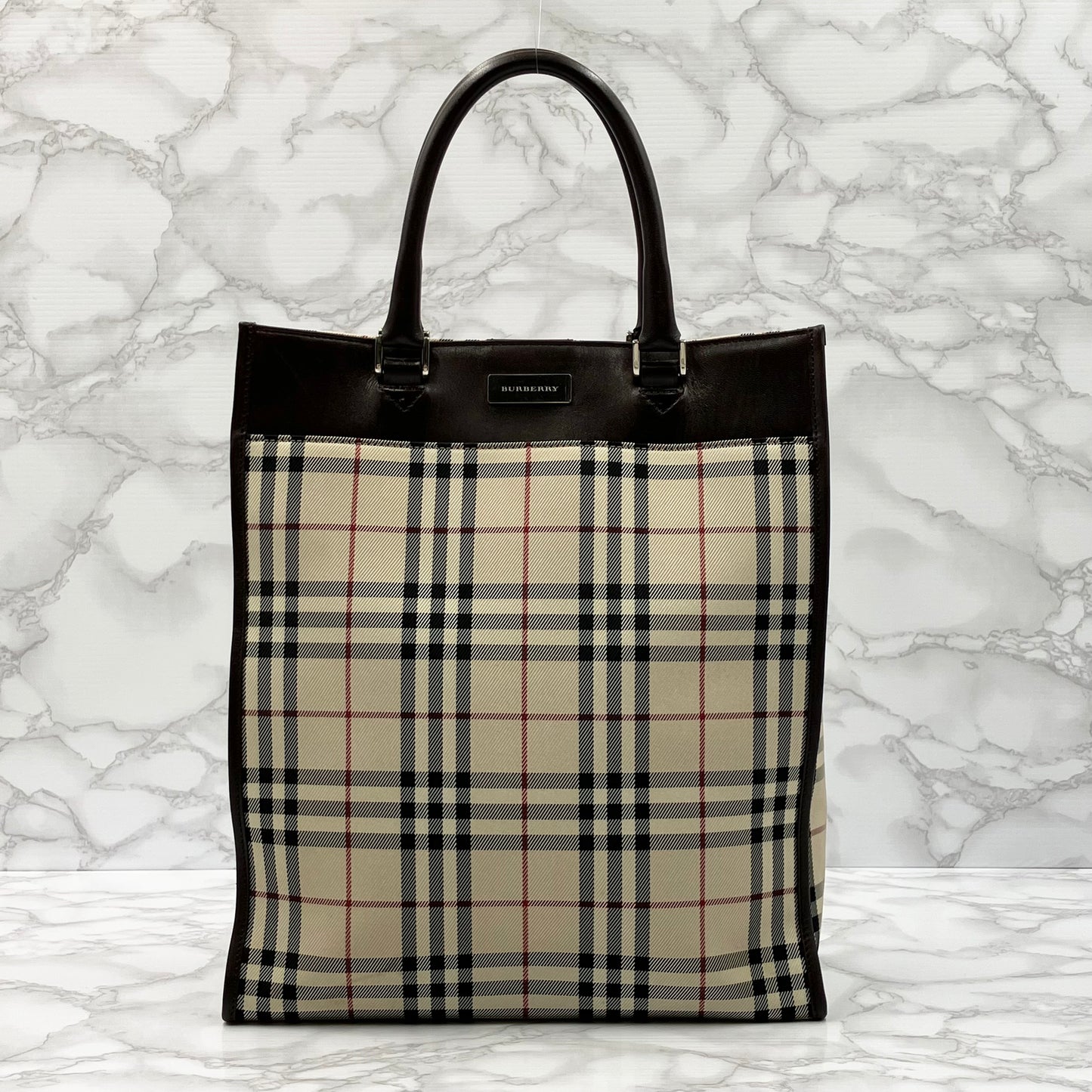 BURBERRY Nova Check Tote Bag