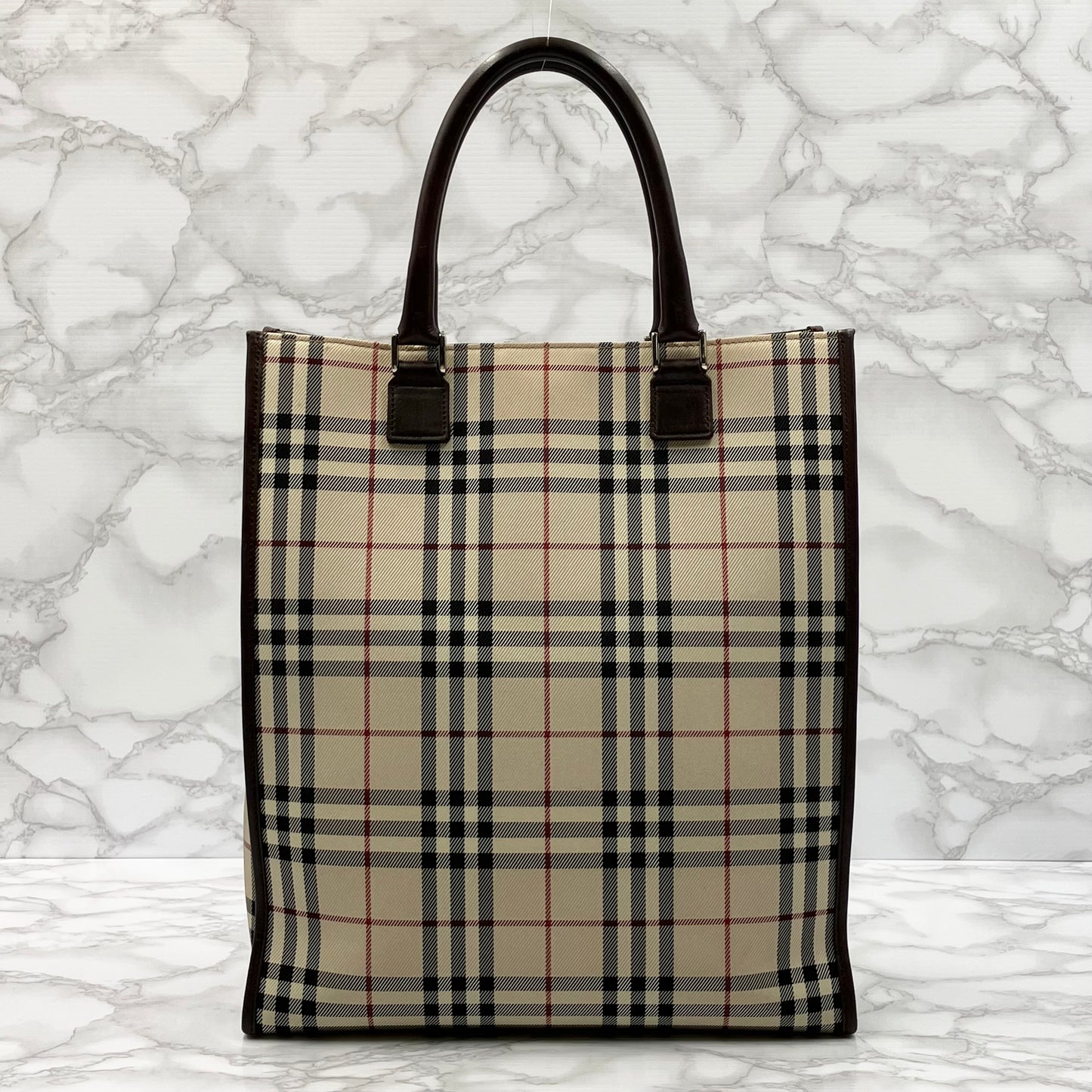 BURBERRY Nova Check Tote Bag