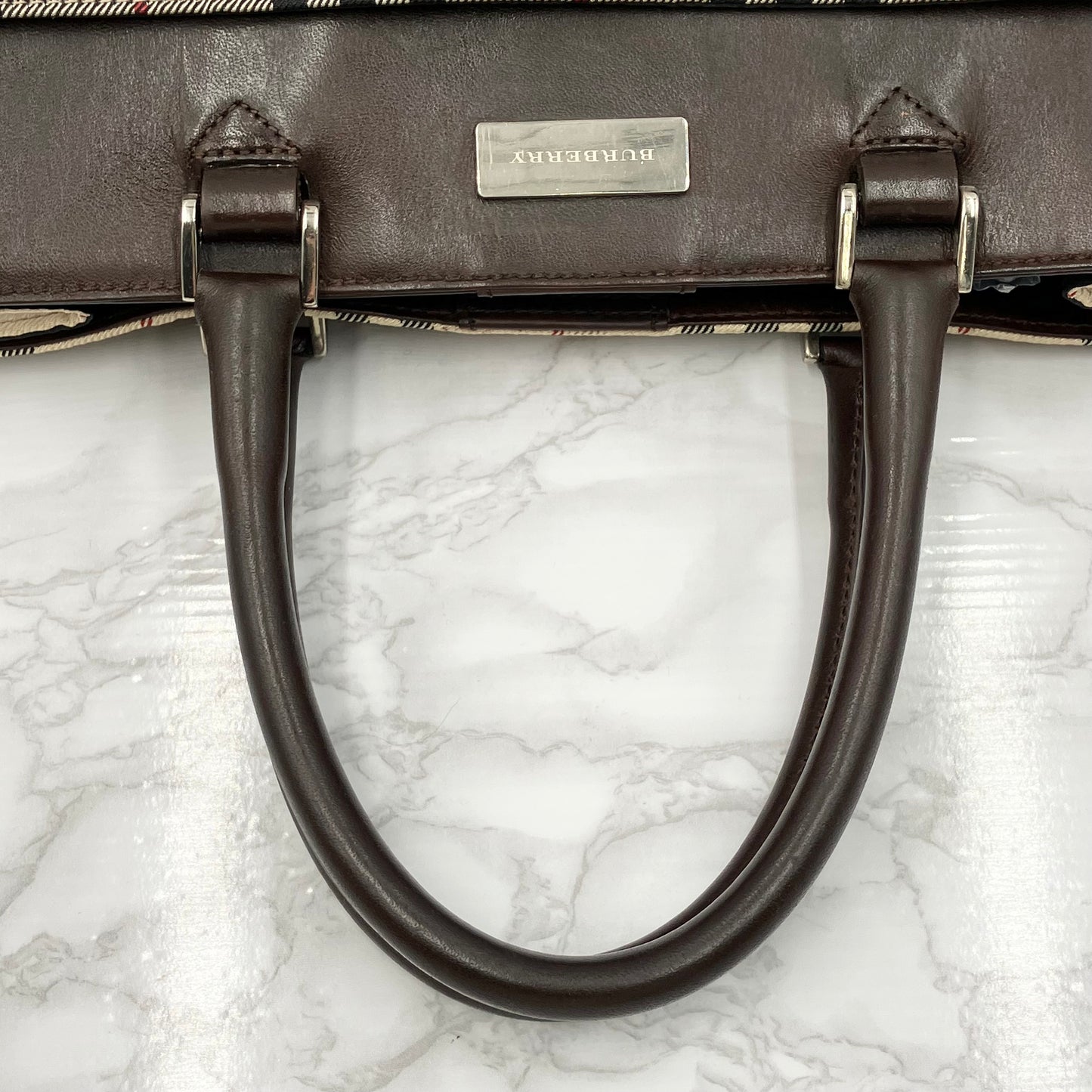 BURBERRY Nova Check Tote Bag