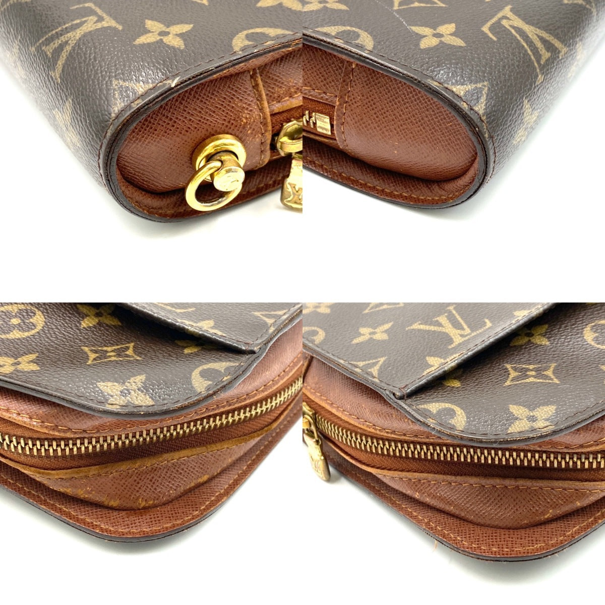 LOUIS VUITTON Orsay second bag monogram leather gold hardware