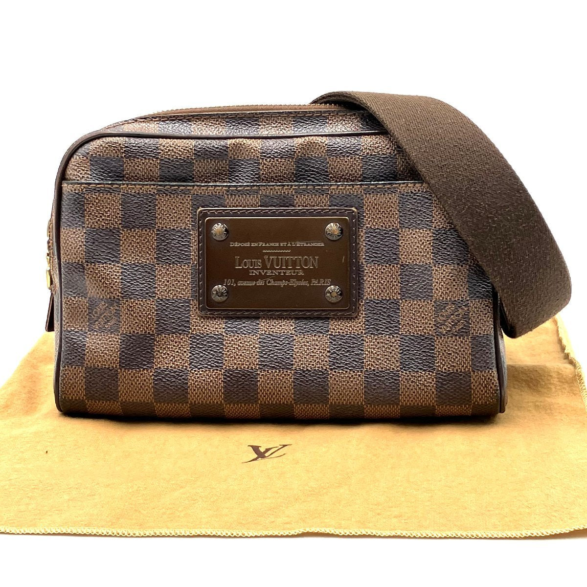 LOUIS VUITTON Damier Brooklyn Bum Bag Body Bag