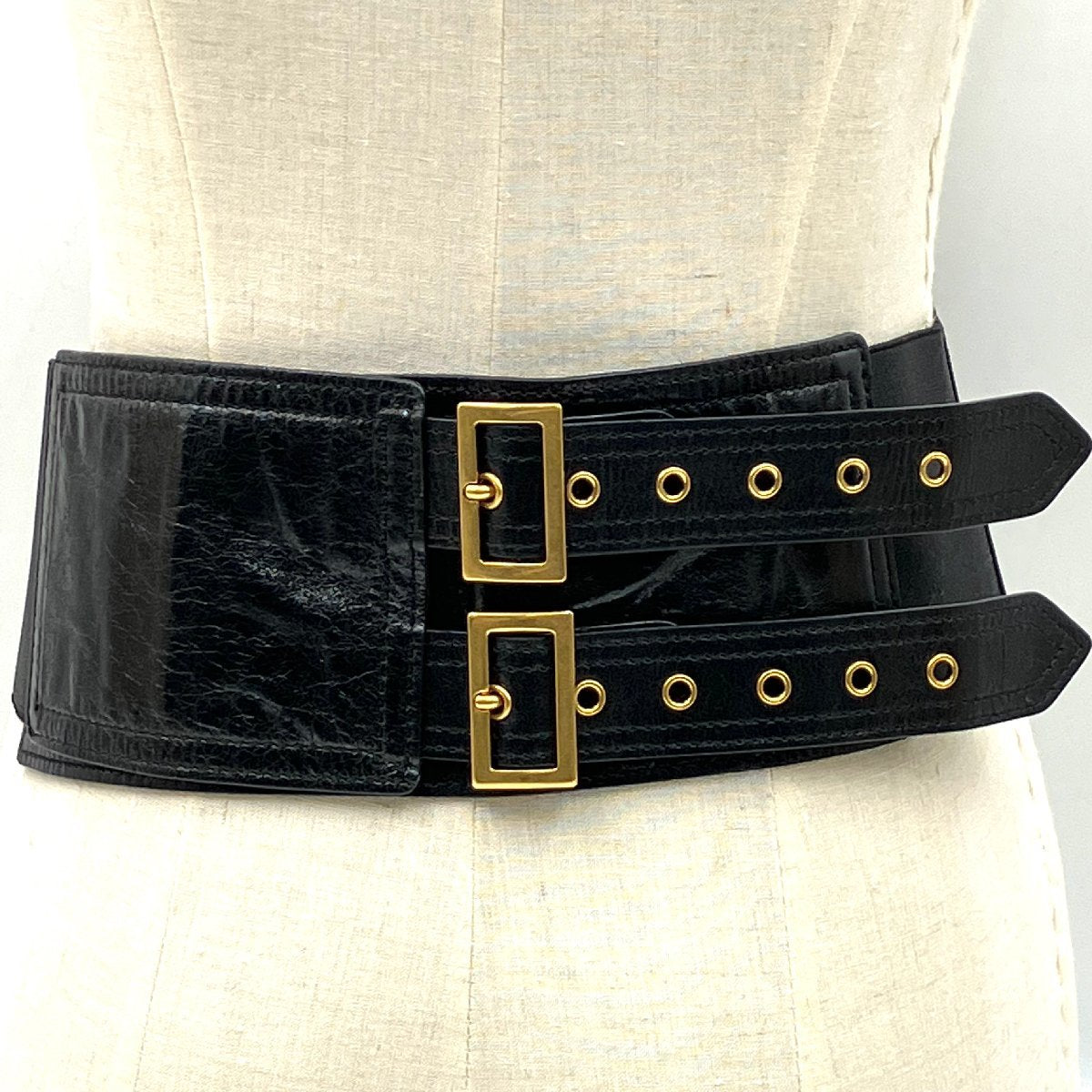 Christian Dior Leather Saddle Waist Bag Waist Pouch Black