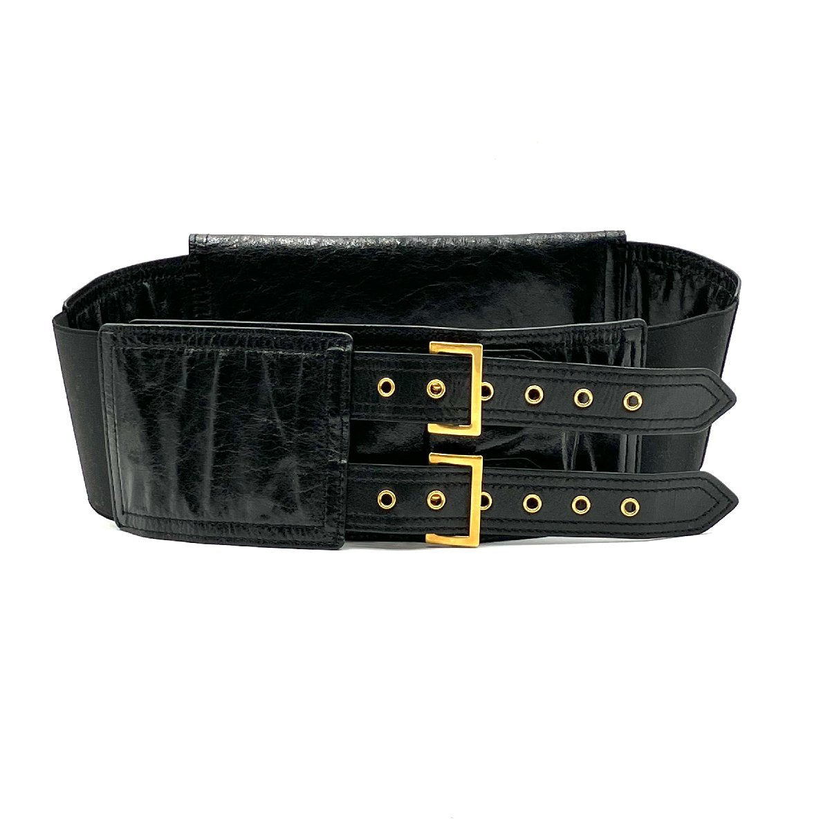 Christian Dior Leather Saddle Waist Bag Waist Pouch Black