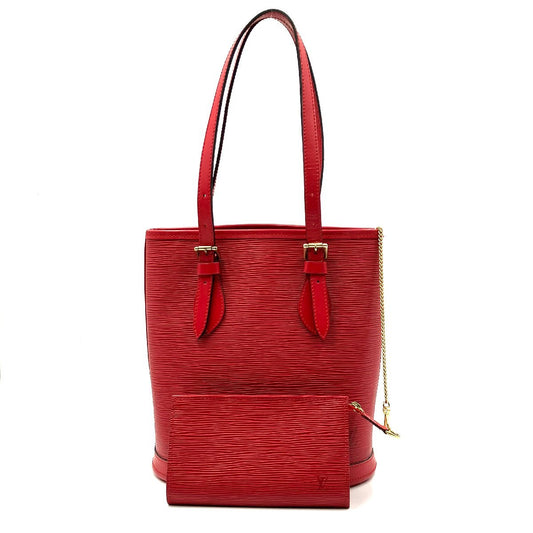 LOUIS VUITTON Epi Bucket PM Special Order Red Shoulder Bag