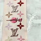 LOUIS VUITTON Twilly Bandeau BB Arafoli Rose Pink M71493 Heart Ladies Accessory 100% Silk 5-10-084