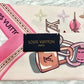 LOUIS VUITTON Twilly Bandeau BB Arafoli Rose Pink M71493 Heart Ladies Accessory 100% Silk 5-10-084