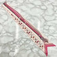 LOUIS VUITTON Twilly Bandeau BB Arafoli Rose Pink M71493 Heart Ladies Accessory 100% Silk 5-10-084